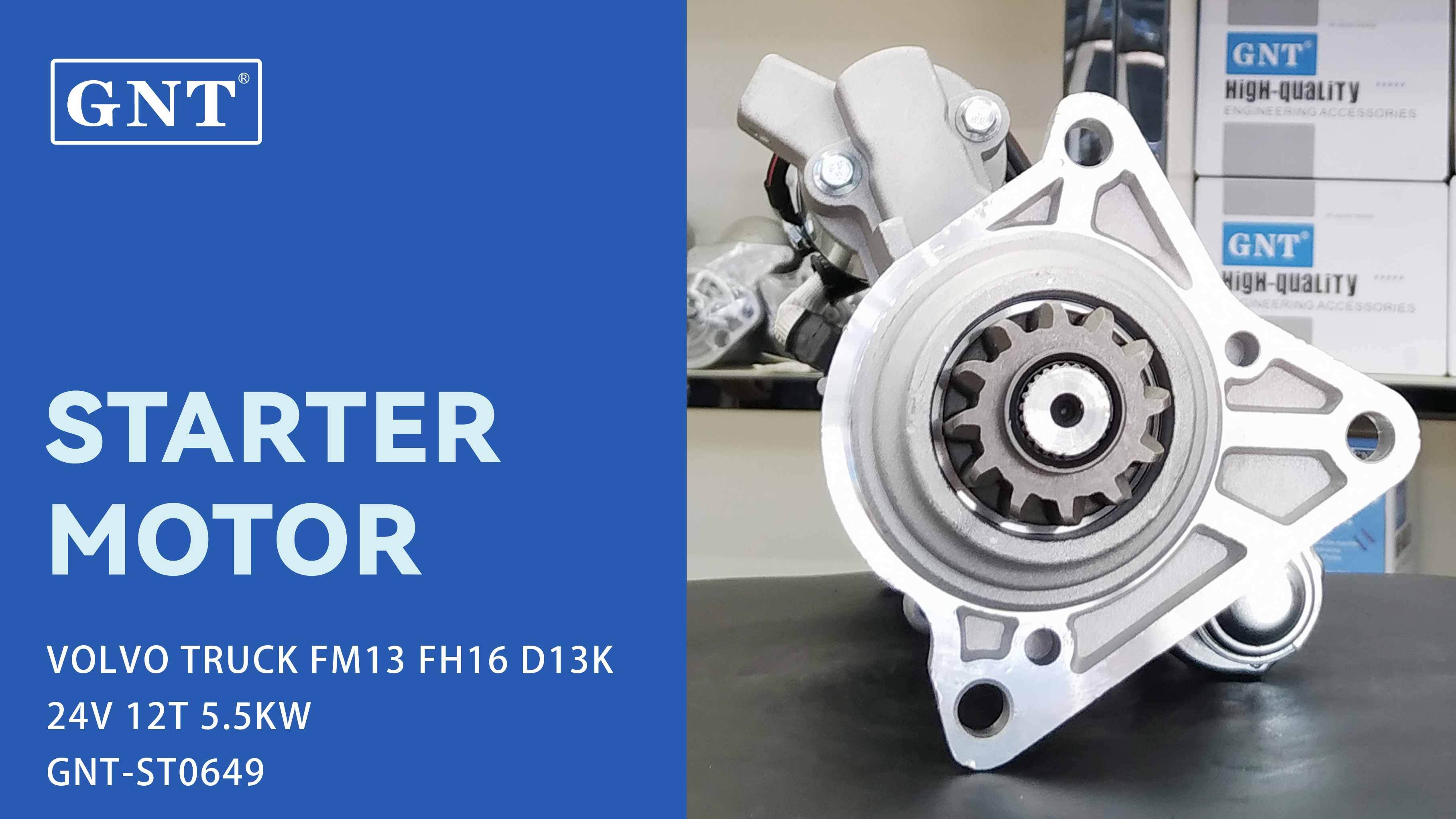 24V 12T Starter compatible with VOLVO FM13 D13K Engine 7421542662 7422602934 7423036259 7423261938 7485013932 11139178 AZF4897 IS9486