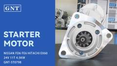 24V 11T Starter compatible with NISSAN FD6 FE6 Engine M008T60171 M008T60175 M8T60171 M8T60173 M8T60174 M8T60175 23300Z5570 23300Z5607