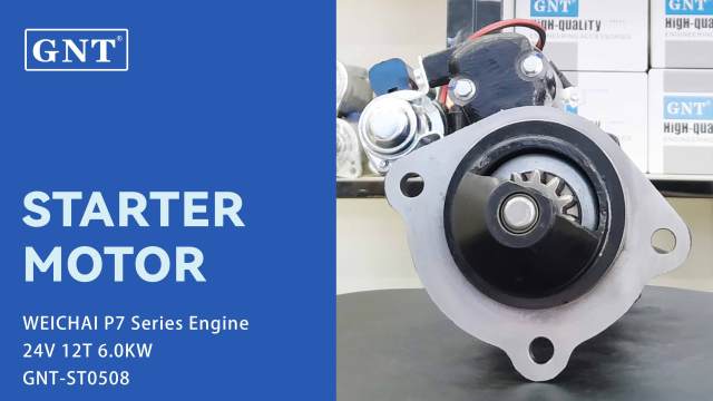 24V 12T Starter compatible with WEICHAI P7 Series Engine M93R3017SE M93R3043SE M93R3043SE-VPP STP3017MH STP3017WA 300N11424Z