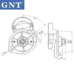CUMMINS YC85-8 Starter 6008631310, 6008631410, D470410, 31701378, 31701378R, 31791096R, 114332, C6008631410, DRS1008, 031114250