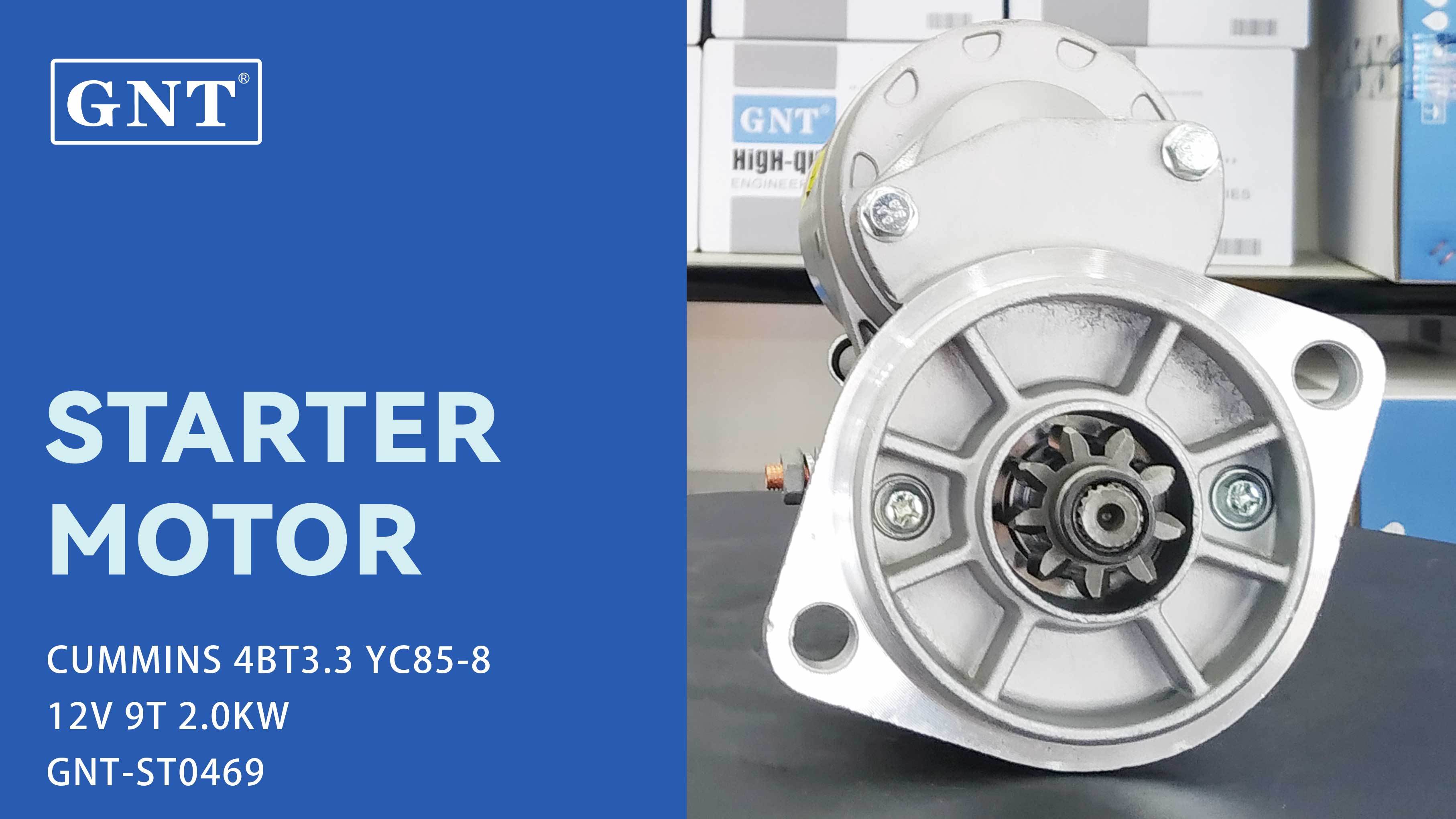 GNT FACTORY HIGH QUALITY CUMMINS B3.3 DENSO STARTER 428000-2650, 428080-2650, K1022428, 410-52217, 18981, 031114250