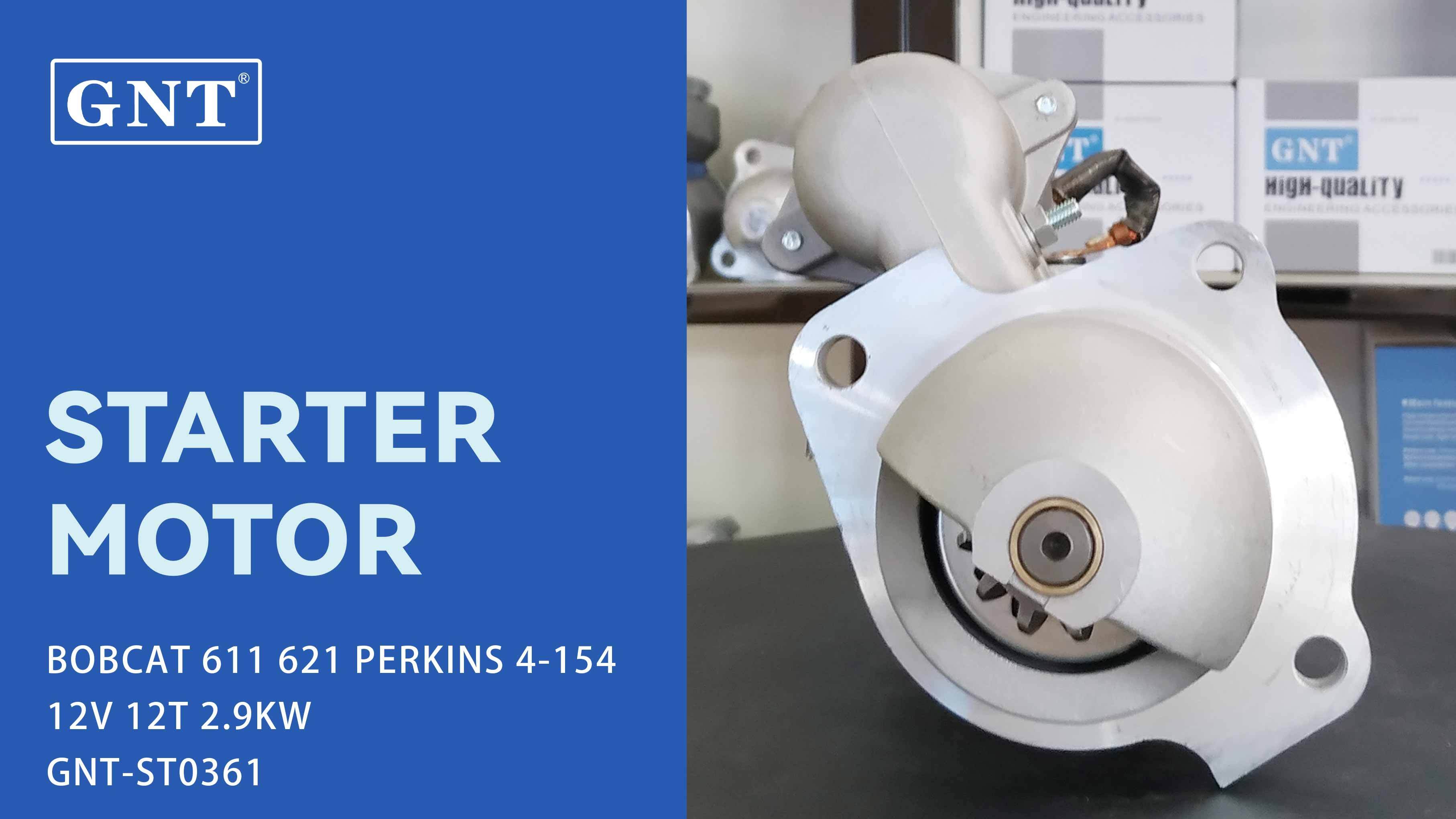 12V 12T Starter compatible with BOBCAT 843 Engine 10461445 10465058 1107510 1107588 1108692 1113273 1113598 12301351 1998339 1998347 1998455