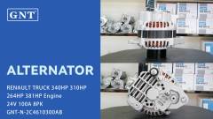 24V 100A Alternator compatible with RENAULT 340HP Engine A003TA8591 A003TA8991 A3TA8591 A3TA8591AM A3TA8591ZT A3TA8991 A3TA8991AM
