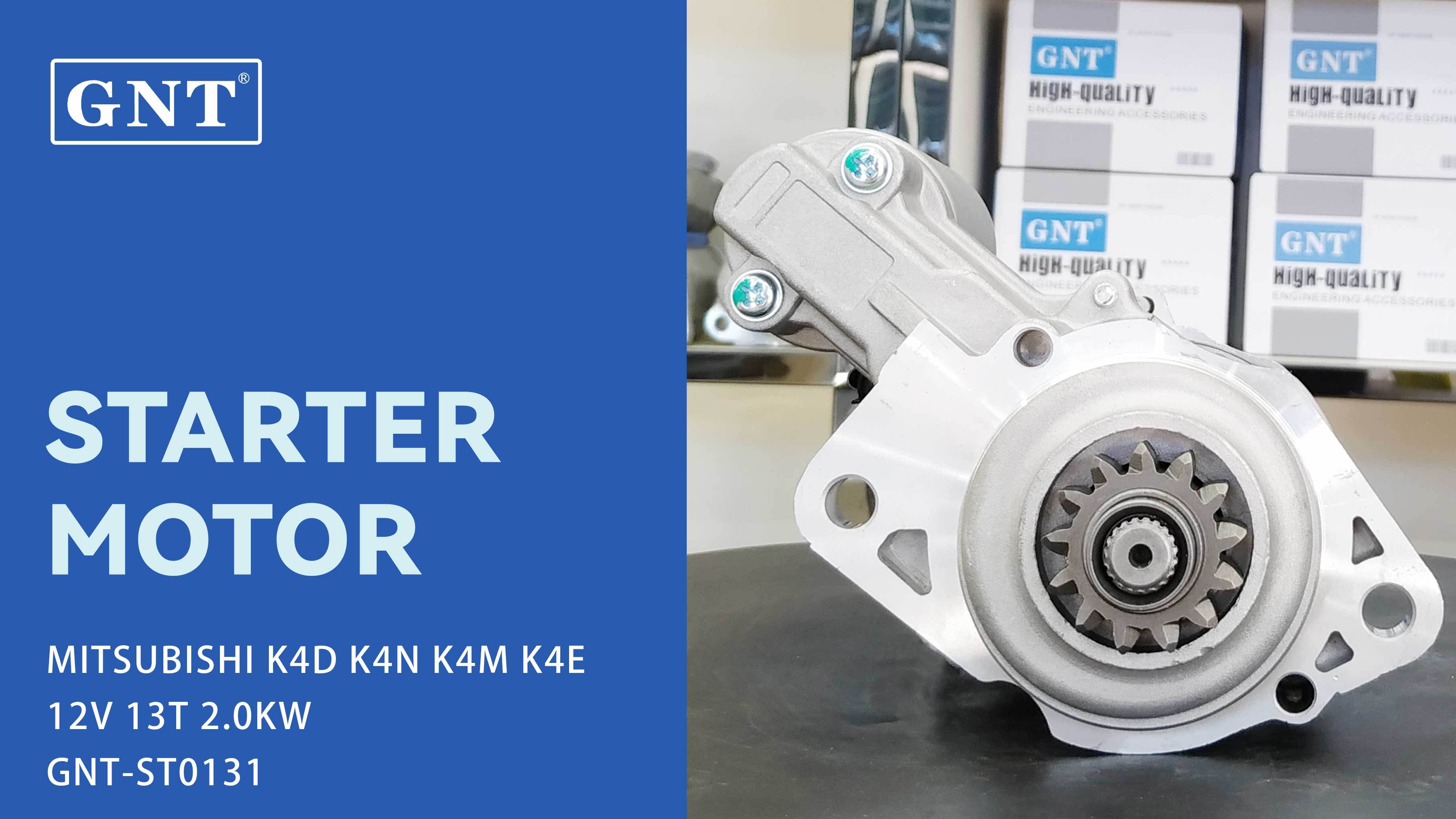 12V 13T Starter compatible with MITSUBISHI K4E S4L2 Engine CST35164 CST35164AS CST35164ES CST35164OS CST35164RS 110947 STM1014WA 17096N