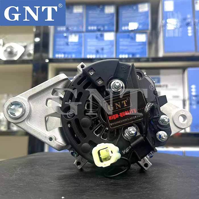 24V 100A Alternator for relectric air conditioner compatible with HINO J08 EF750 FE6B H06C SK250-8 SK350-8 EK100 F17C W04D EM100 F17D F17E K13D K13U HO7CT HO7D WO6E EF750 FE6B H06C V12VC TH07C WO6E EK100 F17C WO4D EM100 Engine