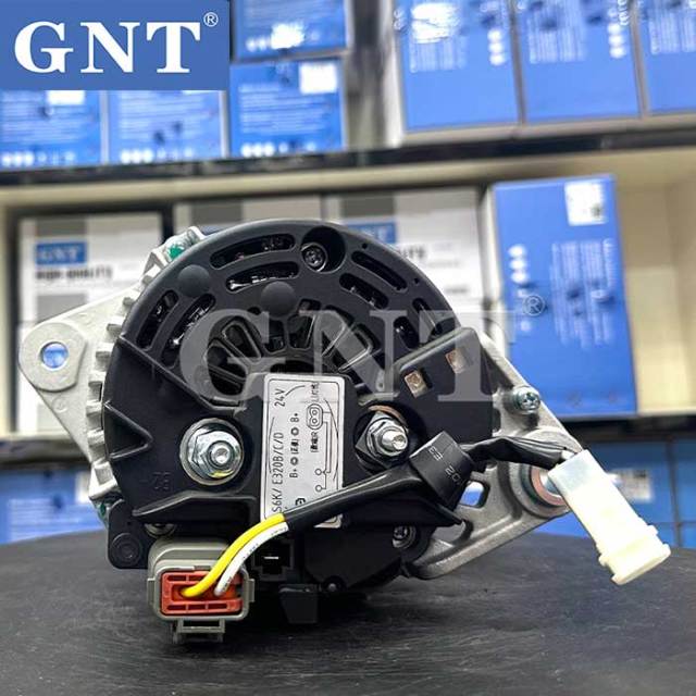 24V 100A Alternator for relectric air conditioner compatible with S6K S4K E320B E320C 6D31 6D14 E312B E312C E312V2 E311 E311B E318B E200B Engine