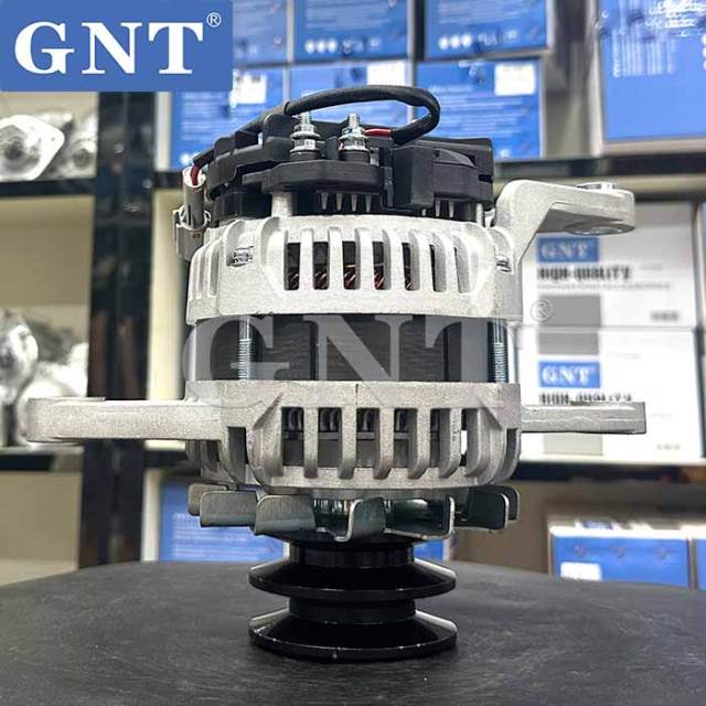 24V 100A Alternator for relectric air conditioner compatible with ZAX200-6 ZAX450 ZAX470-3 ZAX520 SANY135 6BG1 4BG1 SH200A3 ZAX120 LINGONG 220 SANY135  Engine