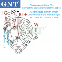 24V 100A Alternator for relectric air conditioner compatible with PC60-8 PC70-8 PC120-8 PC130-8MO PC138-8 Engine