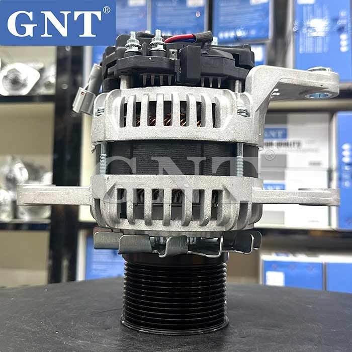 24V 100A Alternator for relectric air conditioner compatible with D04FR SK130-8 SK135 SK140-8 4HK1 JCB JS200 JS220 JS210 JS260 SK130-8 SK140-8 ZAX230-3  Engine