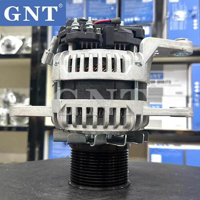 24V 100A Alternator for relectric air conditioner compatible with D04FR SK130-8 SK135 SK140-8 4HK1 JCB JS200 JS220 JS210 JS260 SK130-8 SK140-8 ZAX230-3  Engine