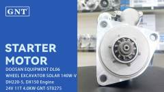 24V 11T DOOSAN DL06 DX150-9 Starter motor 65262017063, 65262017076, 652620170764, 65262017077B, 65262017078