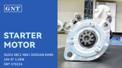 24V 9T Starter compatible with ISUZU 4BC2 Engine S2403 S2403A S2403B S2403C S2413 S25120 S25120A S25121 S25161 S2521 5811001280 5811001281