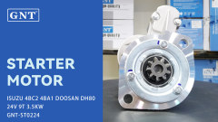 24V 9T Starter compatible with ISUZU 4BC2 DOOSAN DH80 Engine CST20604 CST20604ES CST20604OS CST20604RS CST50609AS CST50609GS S25212