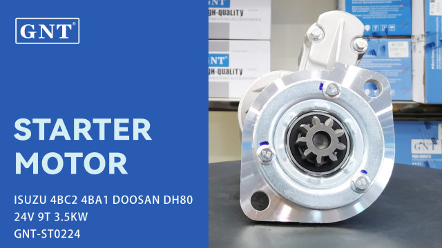 24V 9T Starter compatible with ISUZU 4BC2 DOOSAN DH80 Engine CST20604 CST20604ES CST20604OS CST20604RS CST50609AS CST50609GS S25212