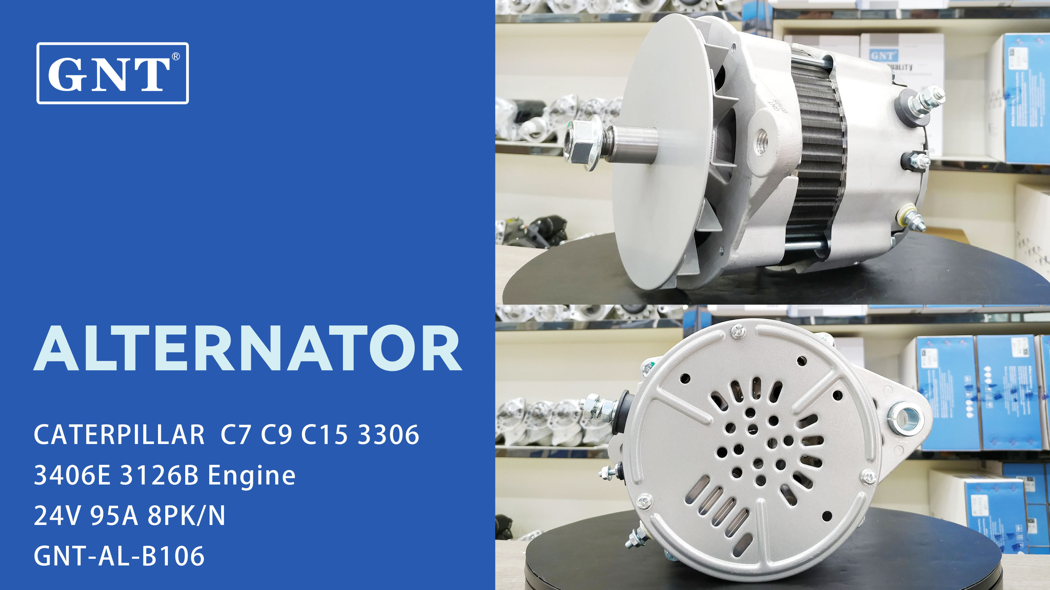 24V 95A Alternator for CATERPILLAR C7 C9 3306 3406E ENGINE 1779953 1780061 OR4843 1012118270 1012118271 1012118272 600821260 6008257111 6008257212