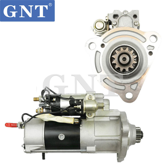 12V 12T Starter compatible with VOLVO D12 Engine 19011515 19011525 8200058 8200186 8200291 8300004 3965283 21019456 21989095 VV2079 85103338