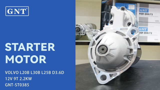 12V 9T Starter Motor compatible with VOLVO D3.6D Engine 04300007 04300006 01184176 0430006 1180995 1181751 03050444 1181751KZ 11131458