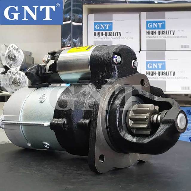 24V 12T 6.0KW High Quality GNT Starter Motor compatible with YUTONG BUS Prestolite Engine M93R3011SE 370800043 STP3911MH