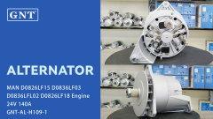 24V 140A GNT Alternator for MAN D0826LF15 Engine 0986039530 51261016058 0986042850 0986042853 0986046550 0986047163 1986A00008 F000LD0213