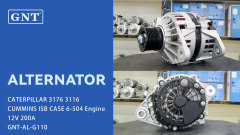 12V 200A Alternator for CASE 6-504 6-611 Engine 11204299 11204384 AAN5825 AAN8194 IA1512 87645567 87715398 8600313 MG41 72735040 CAL10694AS