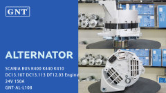 24V 150A  GNT Alternator for SCANIA BUS K400 K440 Engine 1535236 1536236 1777301 1777466 571472 SC0571472 1794785 A009TU5591 A009TU5591A