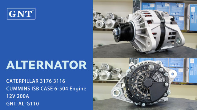 12V 200A Alternator compatible with CATERPILLAR 3116 Engine OR9480 0124625044 87715398 0124625059 0124625061 0124625123 AVI160J2004