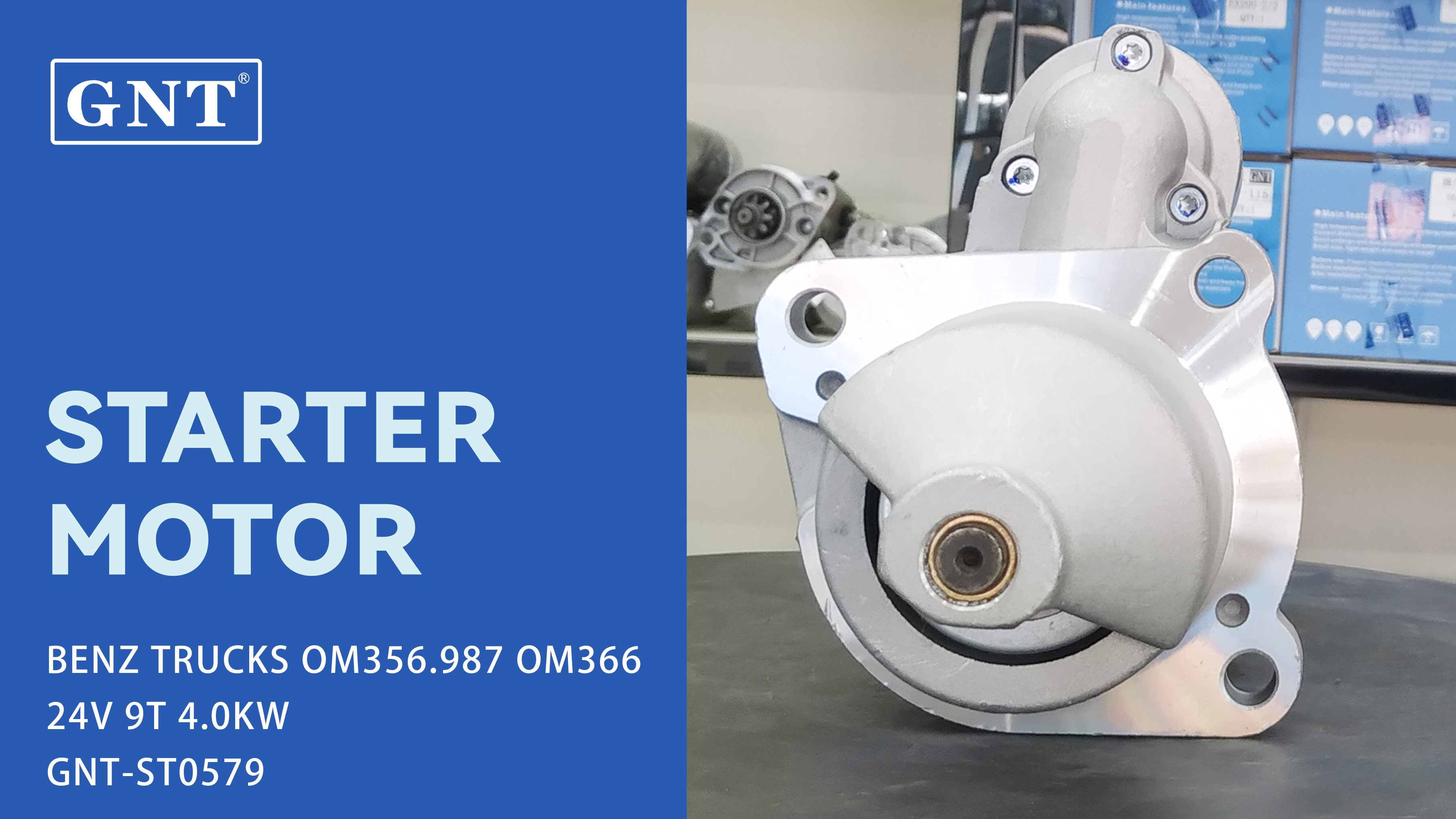 24V 9T Starter Motor for BENZ TRUCKS OM356.987 Engine F042S02086 0001231003 0986017990 F032113979 0986017991 0001263060 0986017993