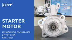 24V 10T GNT Starter compatible with MITSUBISHI S6S Engine 33B6600200 M8T60371 M008T60371 M008T60373 M008T60375 M3T58771 M008T60372