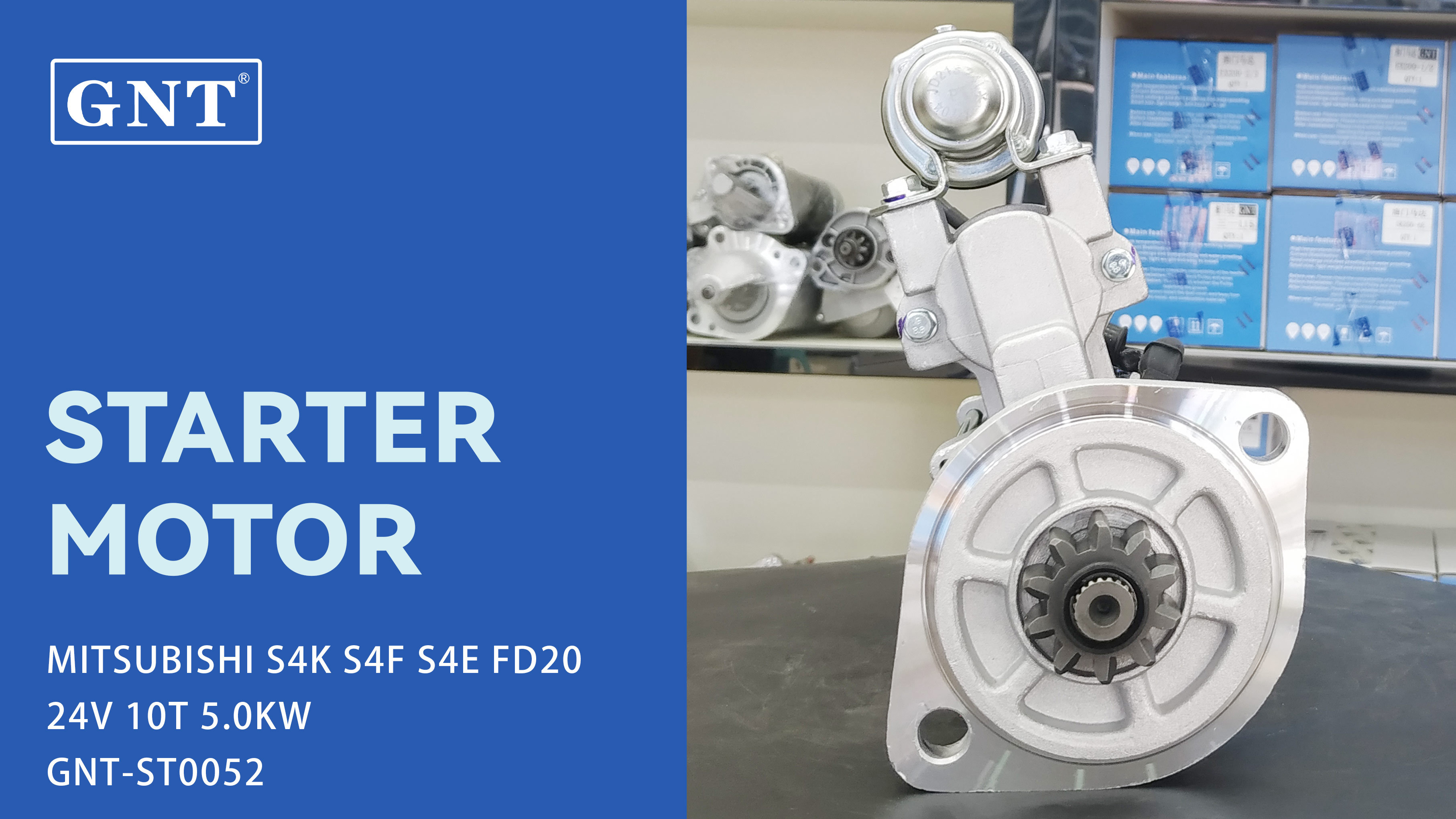 24V 10T Starter Motor for MITSUBISHI Forklift FD20 FD25 Engine M3T56174 M003T56174 M003T56182 M003T56181 M3T56172 M3T56181 M003T56183