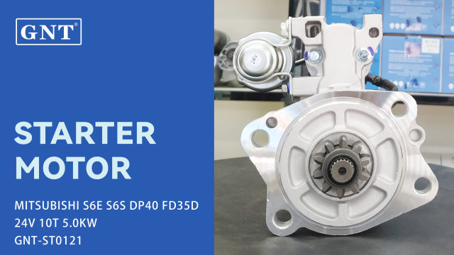 24V 10T Starter Motor compatible with MITSUBISHI S6E Engine 3286600202 3286610100 32B6600100 32B6600200 32B6600202 32B6600203 32B6600400