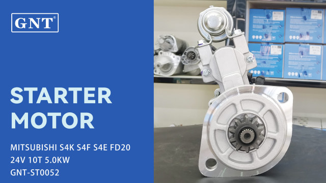 24V 10T Starter Motor compatible with MITSUBISHI S4K Engine 3476610903 3436600101 3476610900 3436610100 3476610902 3476620901 3476620900