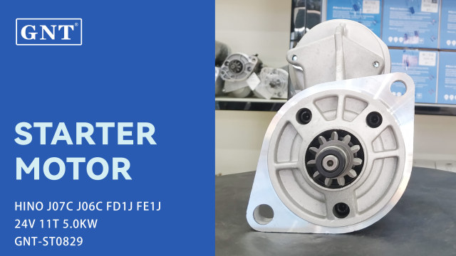24V 11T GNT Starter Motor for HINO J07C FD1J Engine 03555020016 PA510015 PA510030 03555020019 03555020040 03555020041 114436 STN4436