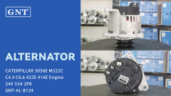24V 55A GNT Alternator compatible with CATERPILLAR 3056E Engine DRA0031 8600594 1022118140 1022118141 DAN651 8600684 2871A701 2871A704