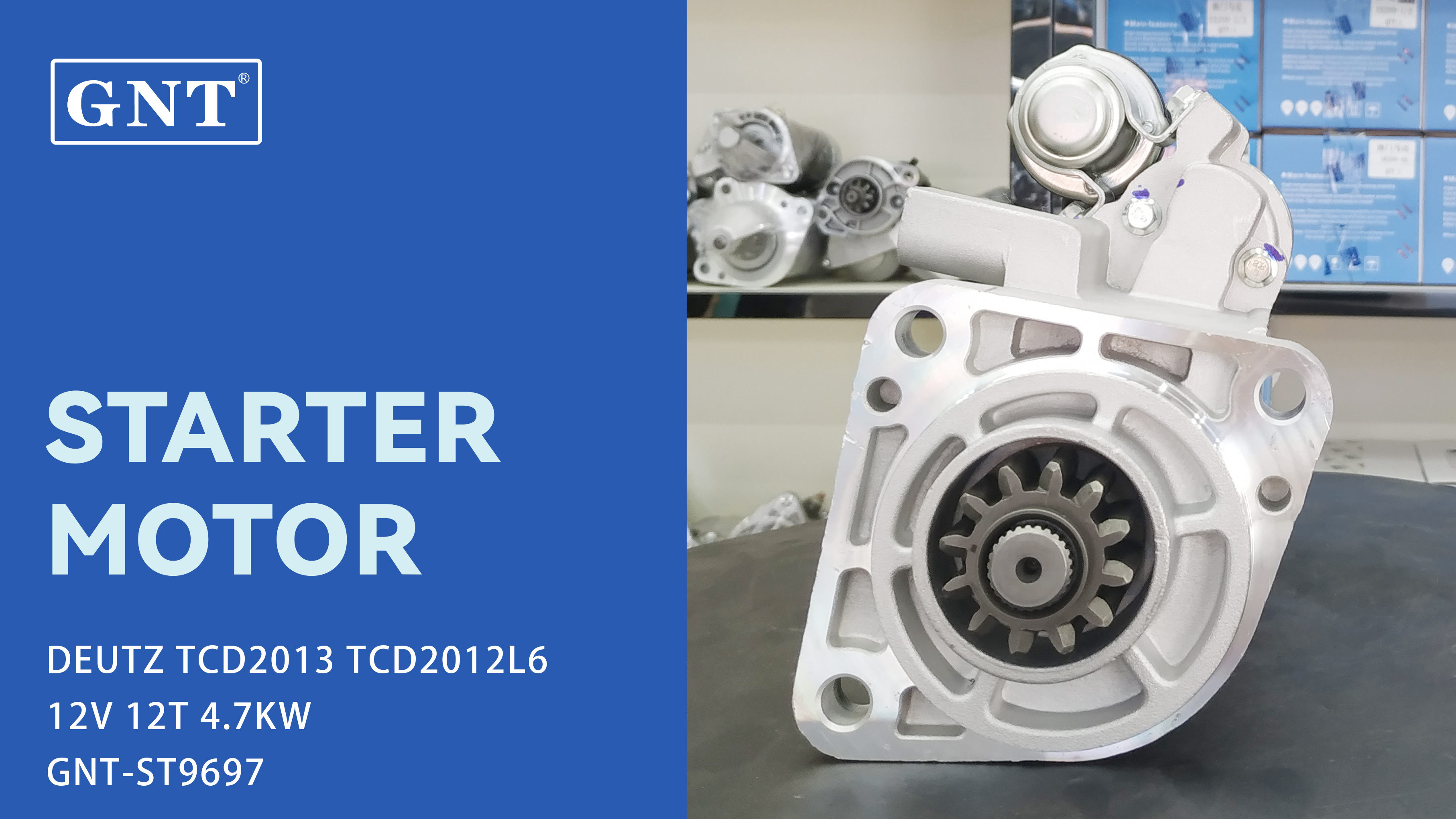 12V 12T Starter compatible with DEUTZ TCD2013 Engine 01182761 01183284 1182761 1183284 01183746 F934900060010 F93490006060 DRS0776