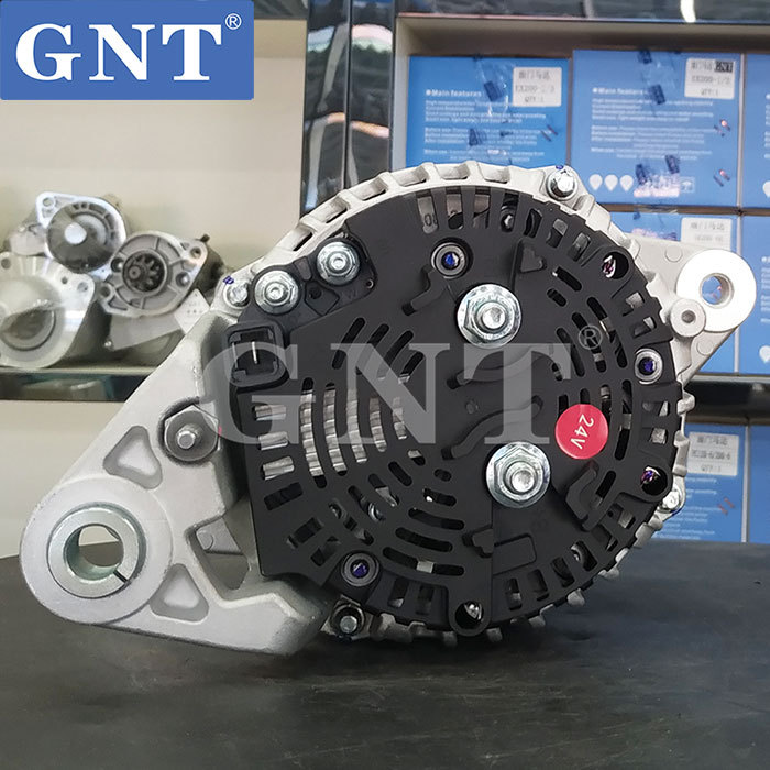 28V 80A 8PK Alternator compatible with Mitsubishi Dongfeng Cummins ISDF4.5 Engine 5662929 5625968 21BJ077 24010041 JFZ239