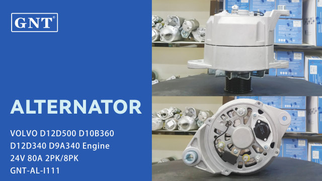 24V 80A GNT Alternator for  VOLVO D12D500 Engine 0120468093 0120468135 0120468144 0120468164 0120468260 0120469044 0986039260 1986A00160