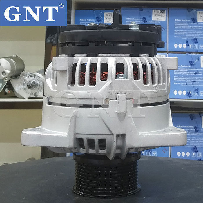 24V 80A GNT Alternator compatible with MAN D2866LF28 Engine LRA3419 0131545102 A0131545102 4571540602 A4571540602 LRA03419 8EL738211021