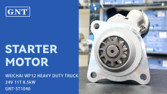 24V 11T GNT Starter Motor compatible with HEAVY TRUCK WEICHAI WD12 WD612 Engine M9T20271 STR2463 STB4684MH STB4684 0-001-261-015