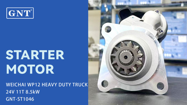 24V 11T GNT Starter Motor compatible with HEAVY TRUCK WEICHAI WD12 WD612 Engine M9T20271 STR2463 STB4684MH STB4684 0-001-261-015