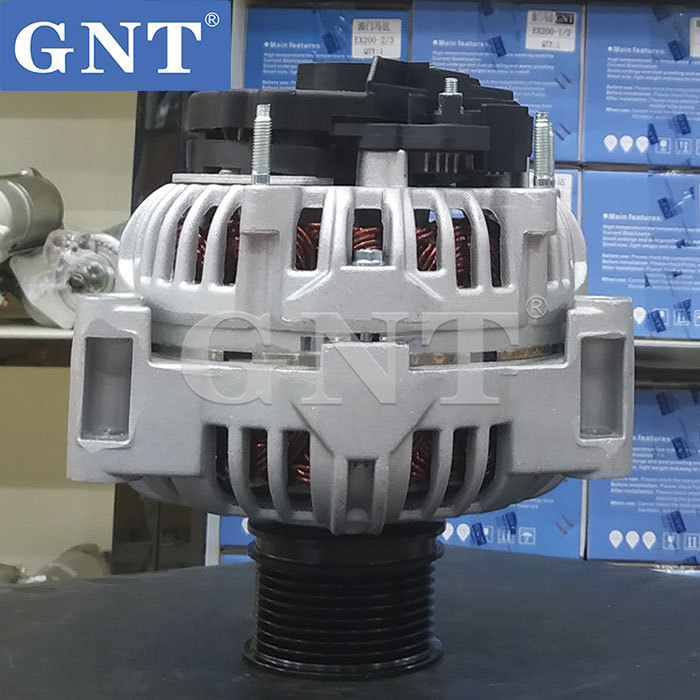 12V 120A GNT High Quality Alternator compatible with JOHN DEERE 310K 410K Engine 0124515187 RE537508 0124515196 0124515542