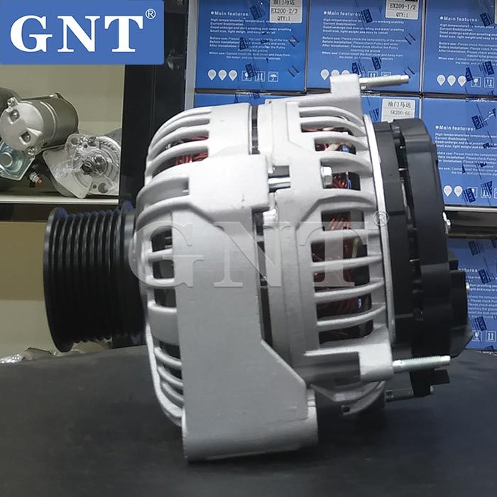 24V 130A Alternator compatible with JOHN DEERE 6135HFC09 Engine 0124655080 0124655191 0124655192 RE538907 RE558679 SE502564
