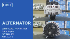 12V 120A GNT High Quality Alternator compatible with JOHN DEERE 310K 410K Engine 0124515187 RE537508 0124515196 0124515542