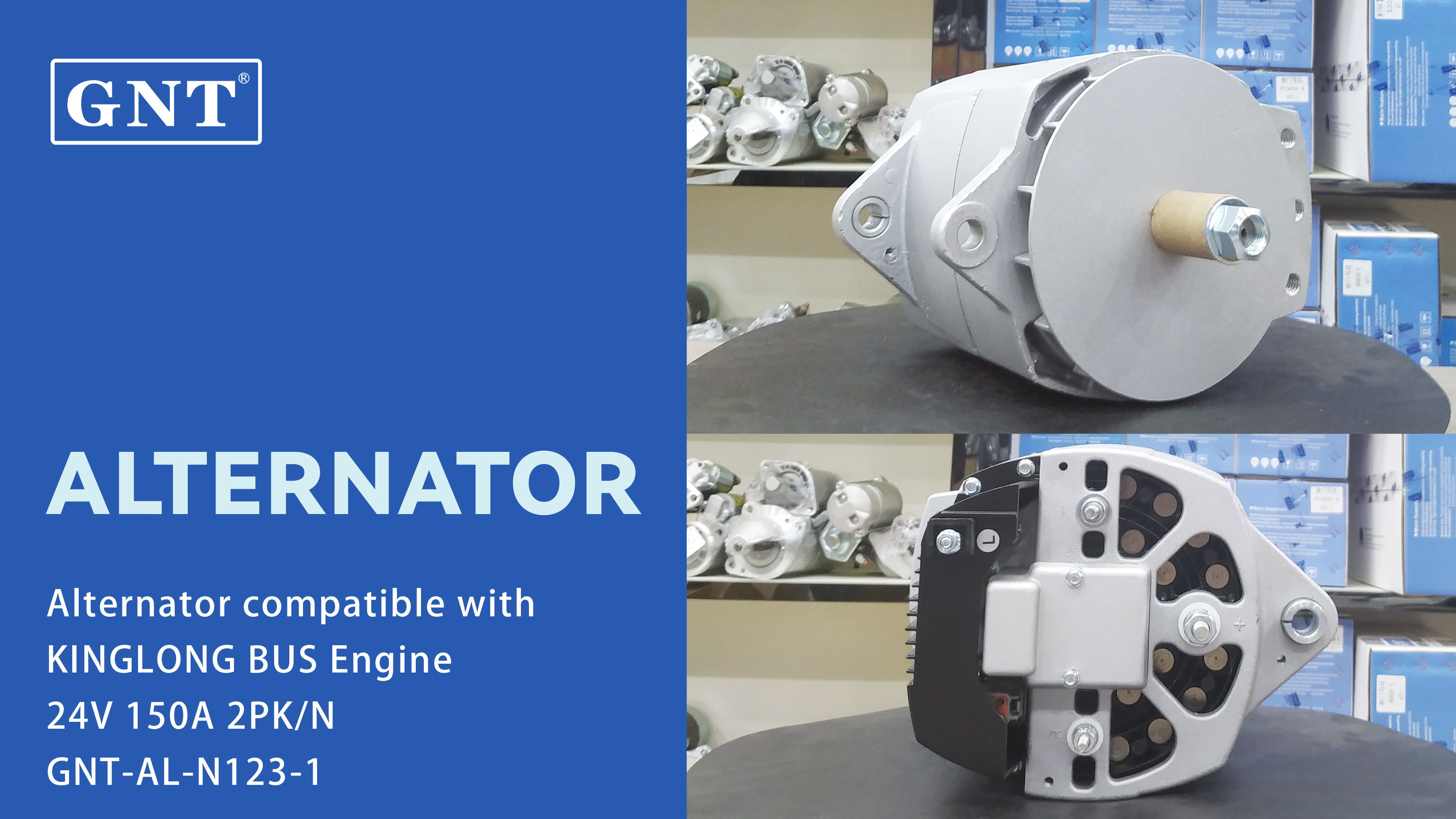 24V 150A Alternator compatible with KINGLONG BUS Engine 1501935 2155568 3632009 3640732 DRA0266 8SC3160V 8SC3200V 10431 110431 8SC3068V