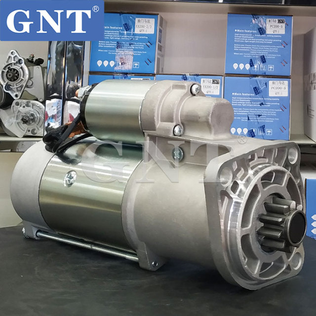 24V 10T GNT Starter Motor compatible with CATERPILLAR C4.4 Engine 3218968 3826587 T411409 11131899 11132187 AZF4699 AZF4839 IS1294