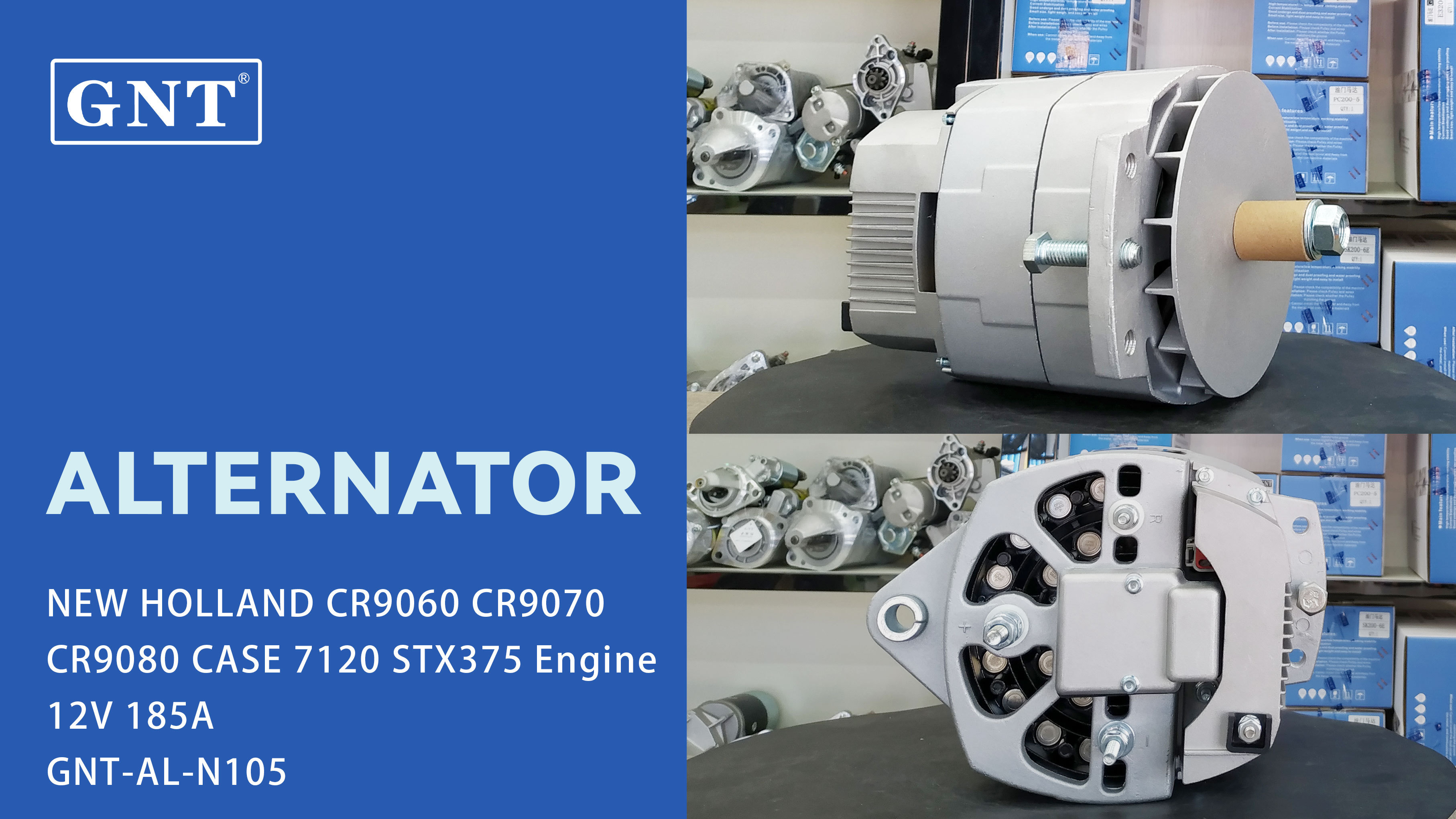 12V 185A Alternator compatible with NEW HOLLAND CR9060 Engine AH148633 AH209875 AH211398 432435A1 87409251 87409414 8SC2023Z 8SC2023ZNHK