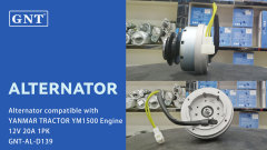 12V 20A GNT High Quality Alternator compatible with YANMAR TRACTOR YM1500 Engine 12466077990 12466077991 124660-77990