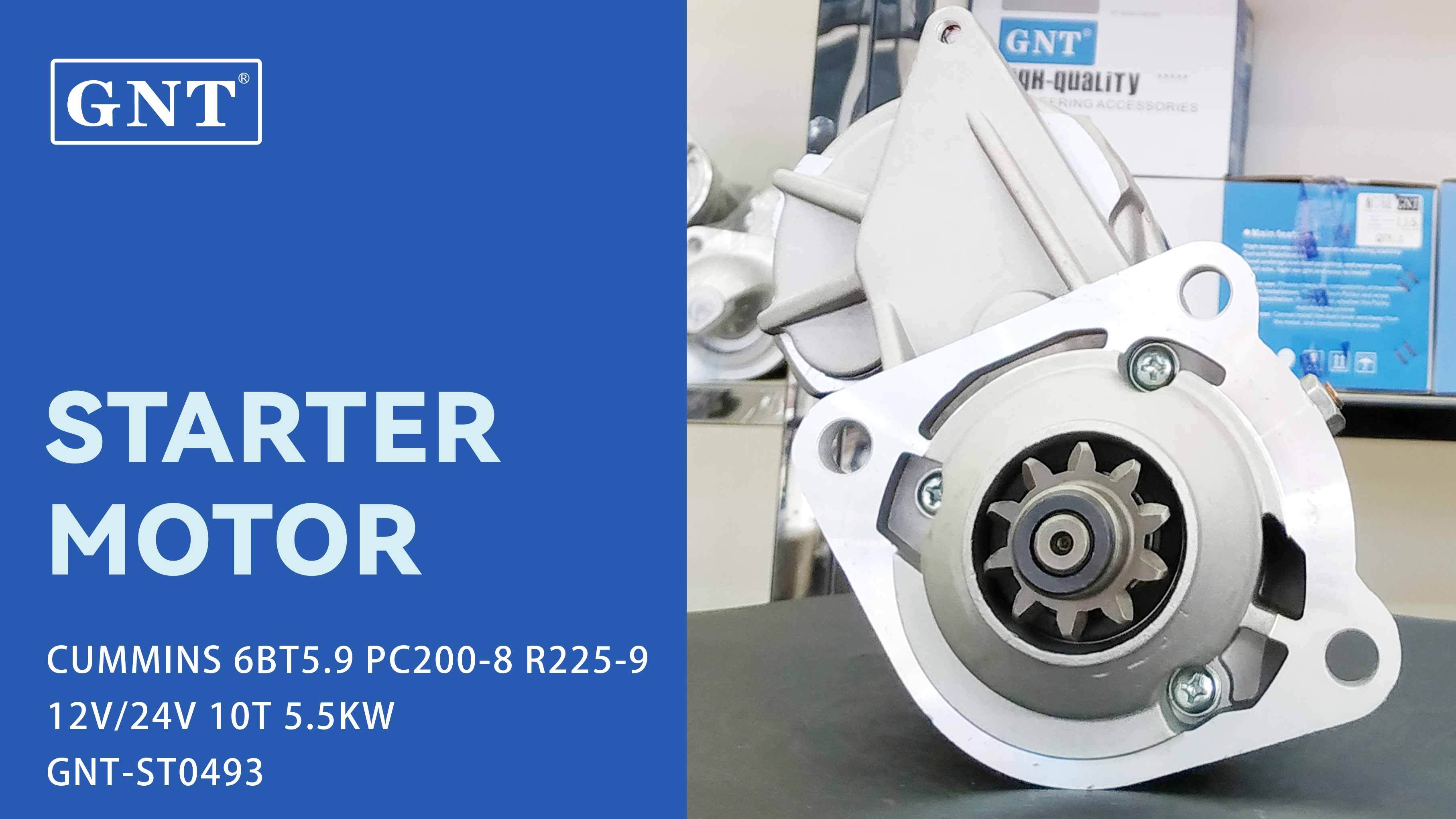 24V 10T Starter compatible with CUMMINS 6BT5.9 Engine 2280005052 3282626 3675249RX 3957596 6008635115 6736814210 6736816810 6742814210