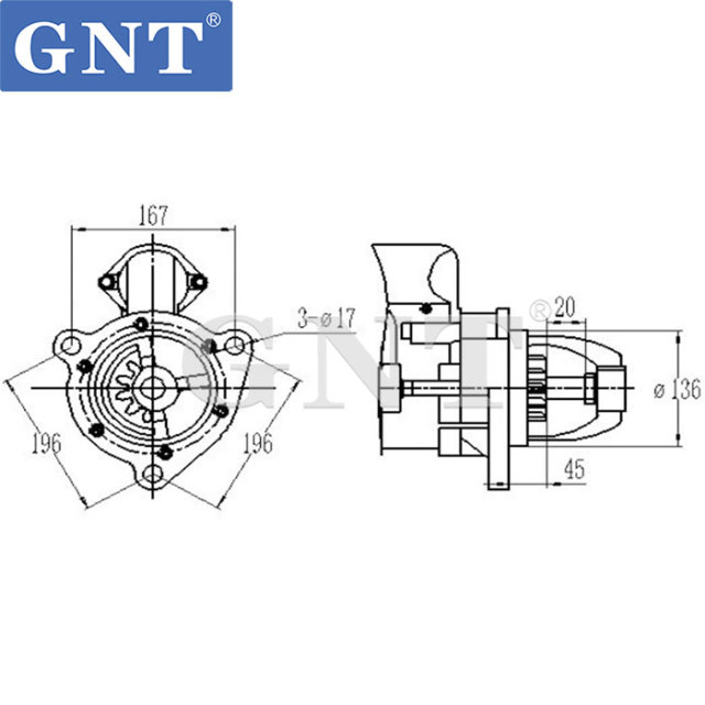 24V 11T Starter compatible with 6D155 Engine 6008132711 6008132740 6008132741 6008132750 6008132751 6008132752 6008132753 6008134810 6008134811 6008134812
