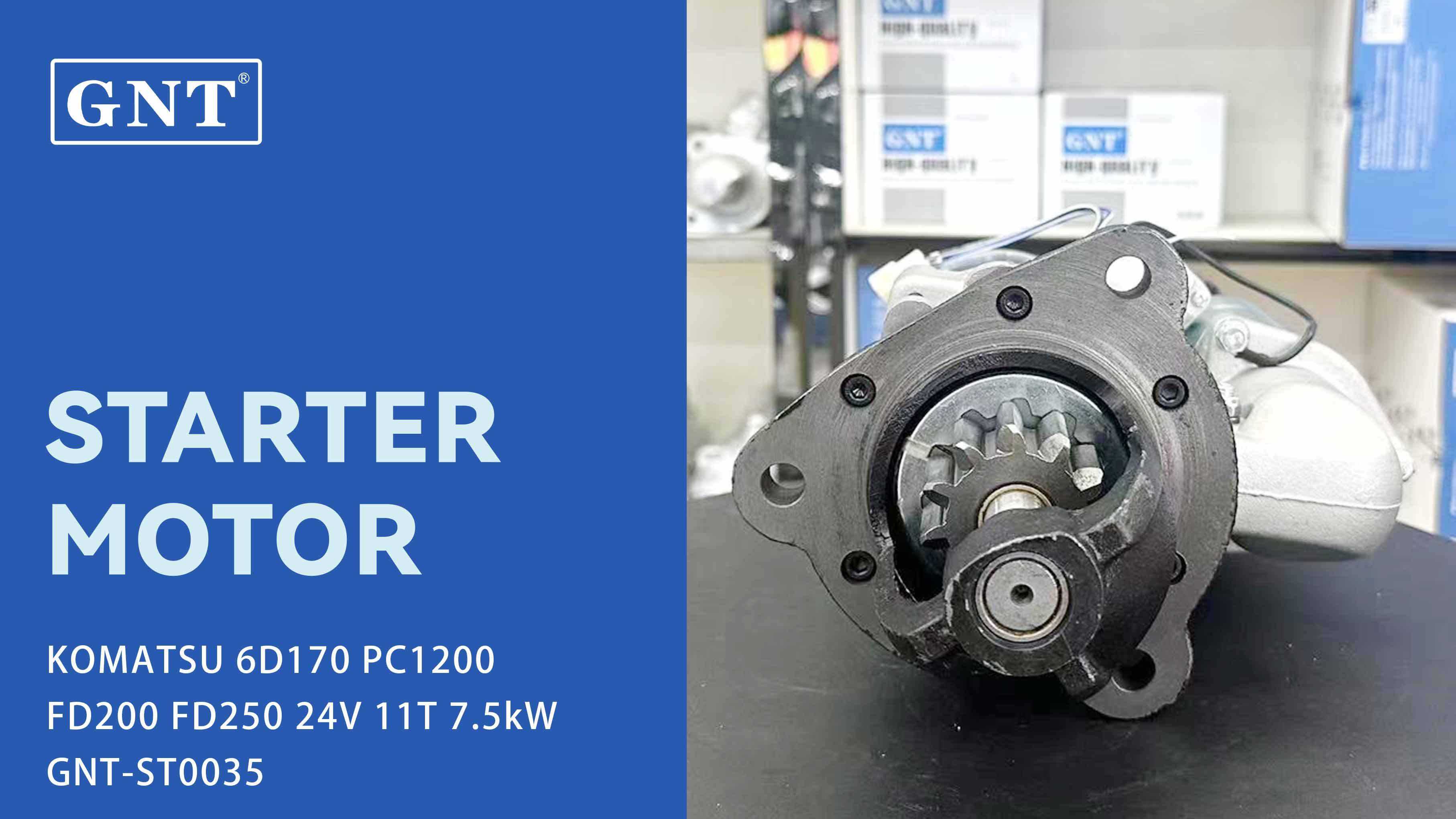 24V 11T Starter compatible with KOMATSU 6D170 Engine 6008133623 6008134920 6008134921 6008134922 6008134923 6008134930 6008134931 6008134932