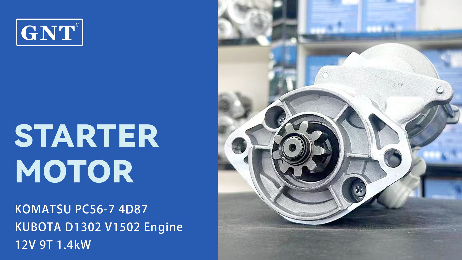 12V 9T Starter compatible with 4D87 Engine 2280004921 2280001082 2280001080 2280001081 2280001021 2280001022 2280001030 2280001031 2280001020 1280006841 1280006640 1280006621